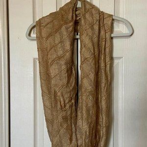 Croft and Barrow Brand Scarf/Wrap Gold/Glittery Colored Acrylic Blend (NWOT)